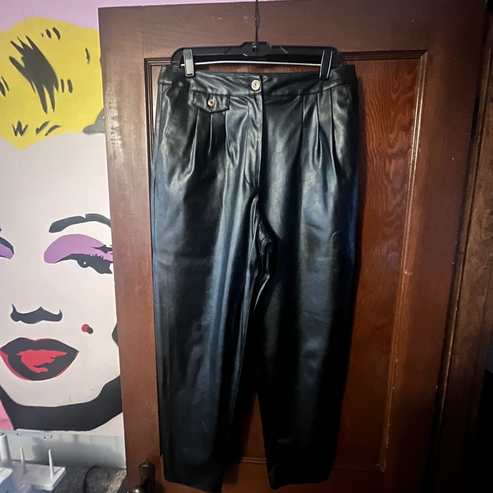 Blank NYC Black Faux Leather Pants